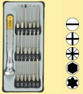 KOMPLET 18 DELNI IZVIJAČI DOLGI