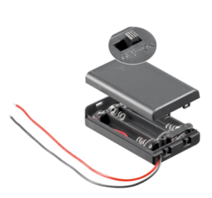 OHIŠJE ZA BATERIJE 3 x R03 ( AAA ) Z STIKALOM